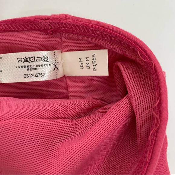 Free People Movement Rosey Pink Bandeau Popover Sports Bra With Cutout Back New - Picture 12 of 16